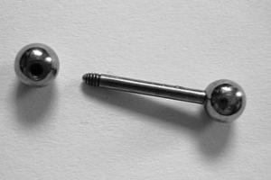 barbell industrial piercing jewelry