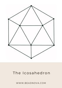 free printable crystal grid template - the icosahedron