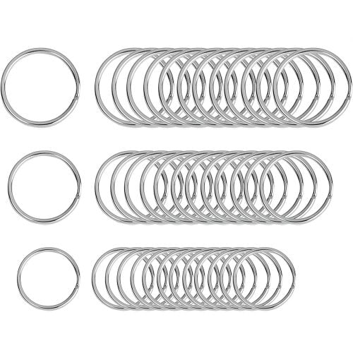 Beadnova Key Chain Ring Metal Split Ring-3sizes-