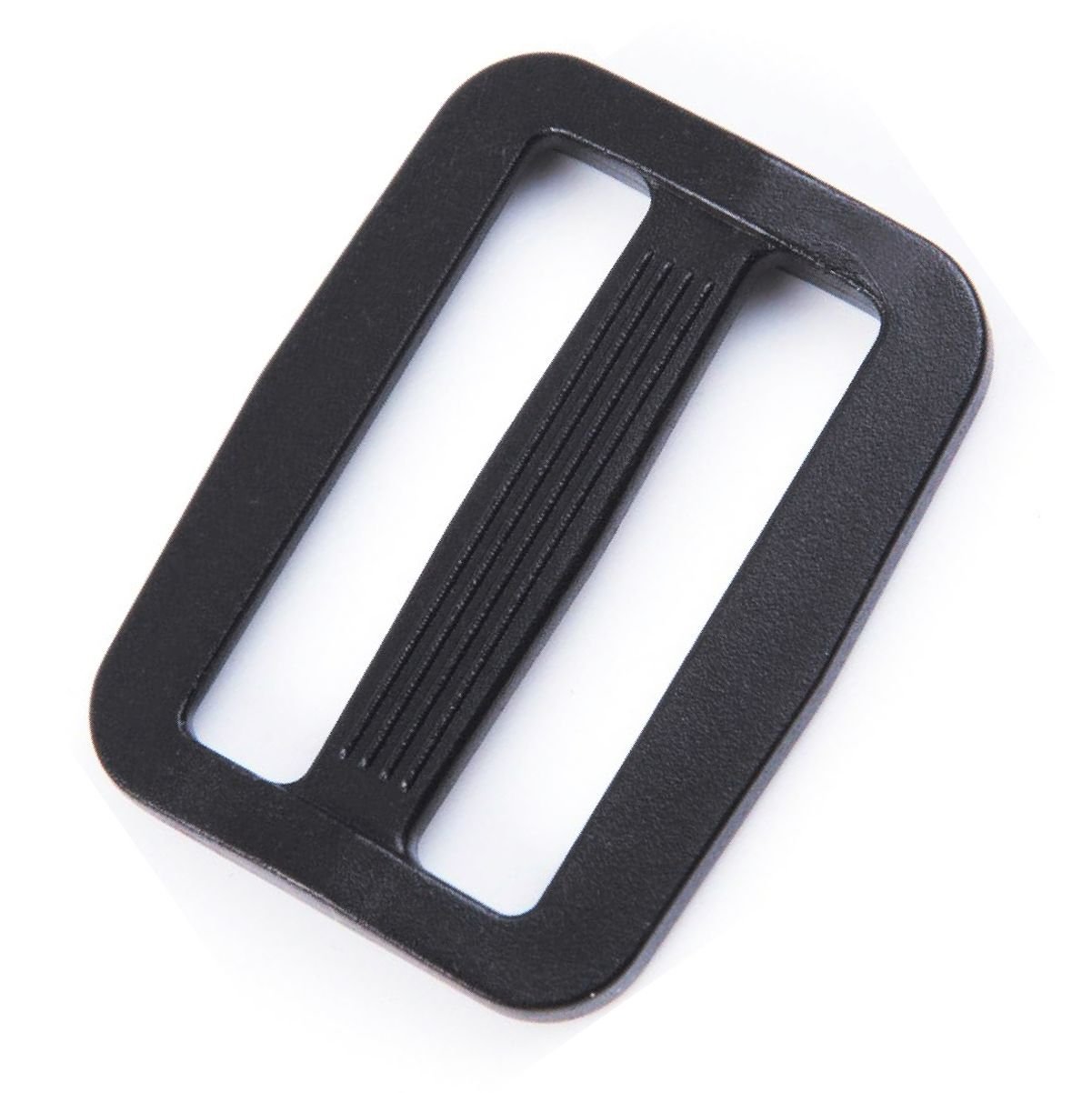 YGDZ 100Pcs 1 Inch Plastic Triglides Slides Button Adjustable Webbing Triglides Buckle for Belt Backpack and Bags 
