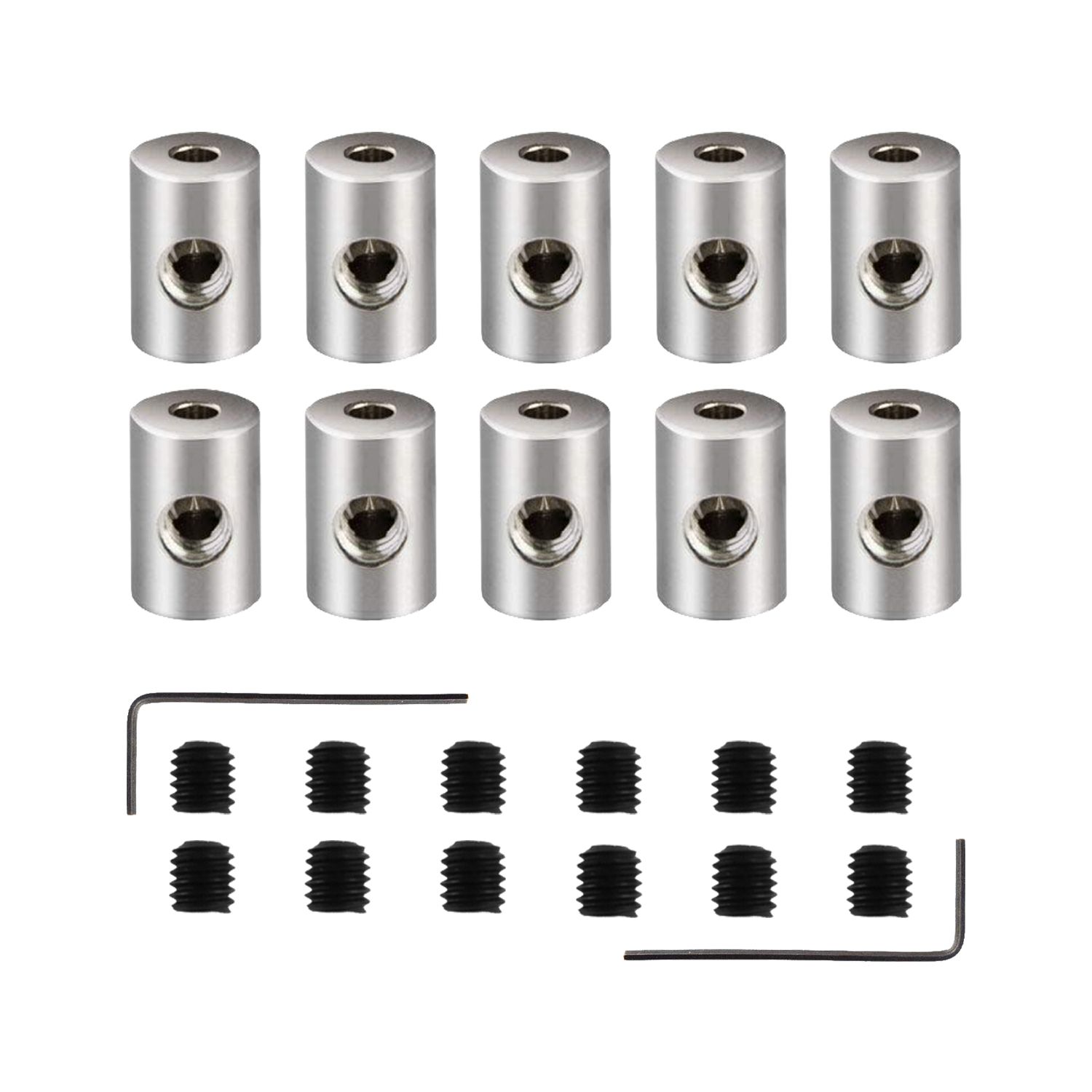 5.5 x 9 mm 60 Pieces Pin Keepers Locking Clasp Pin Backs Replacement with Wrench