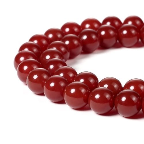 red agate beads
