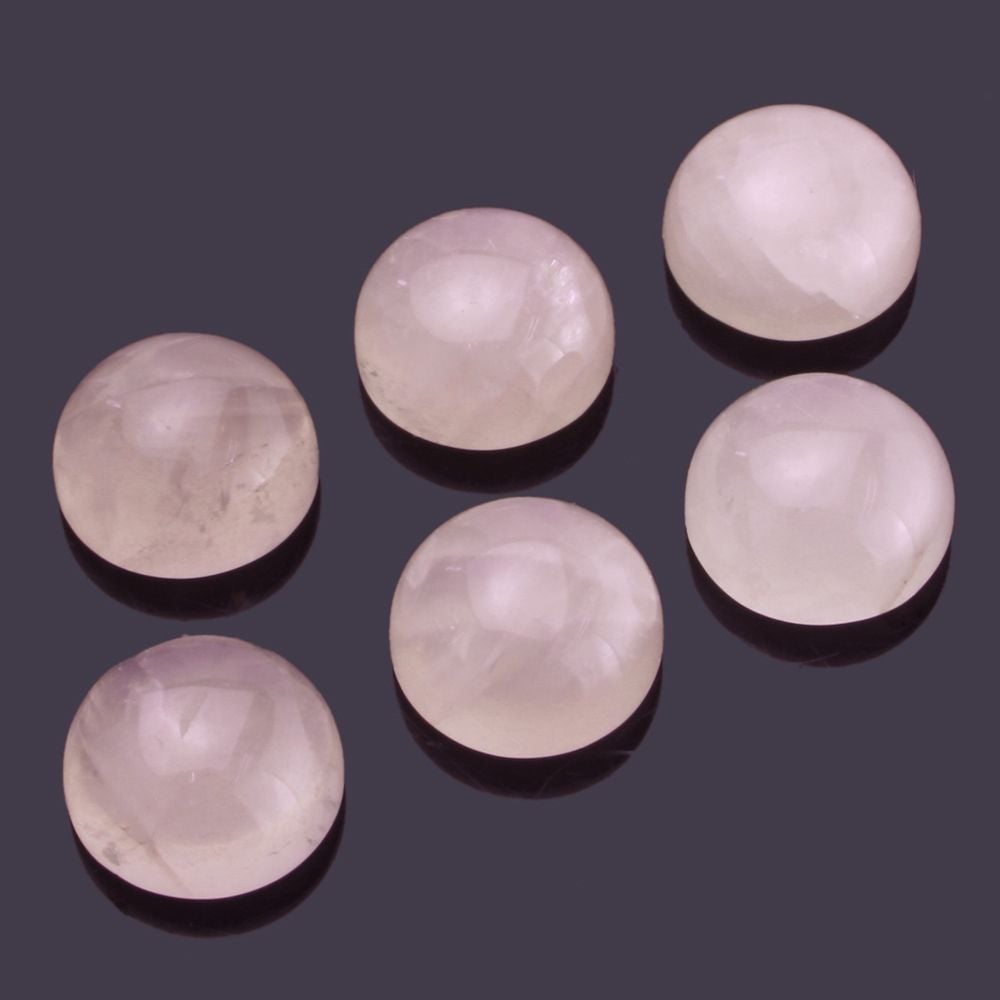 AAA Rose quartz Oval Shape Cabochon Size 3X5MM To 20X30MM Natural Rose quartz Calibrated Size Loose Gemstone For Making jewellery