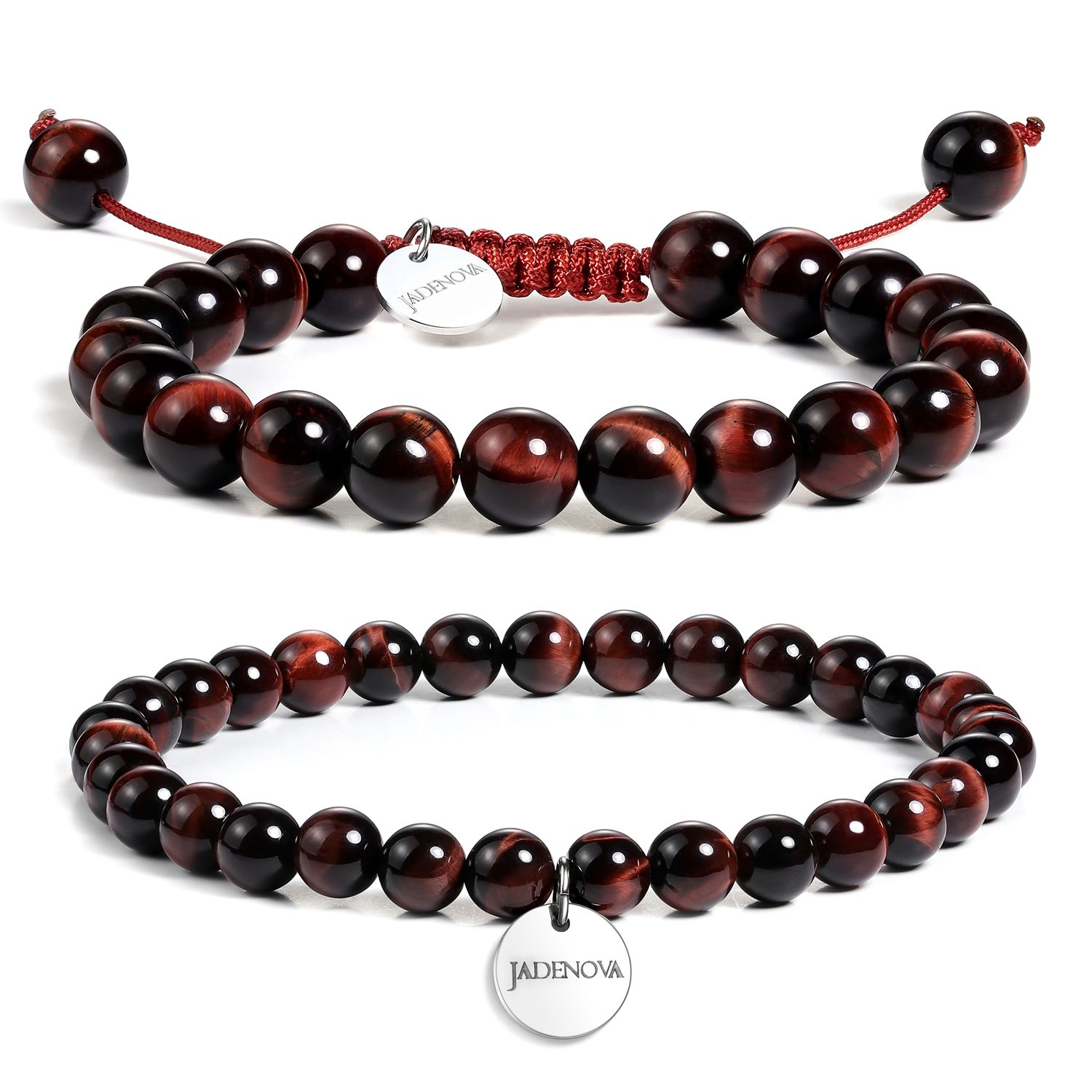 red tiger eye beads bracelets
