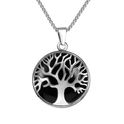 black agate necklace family tree