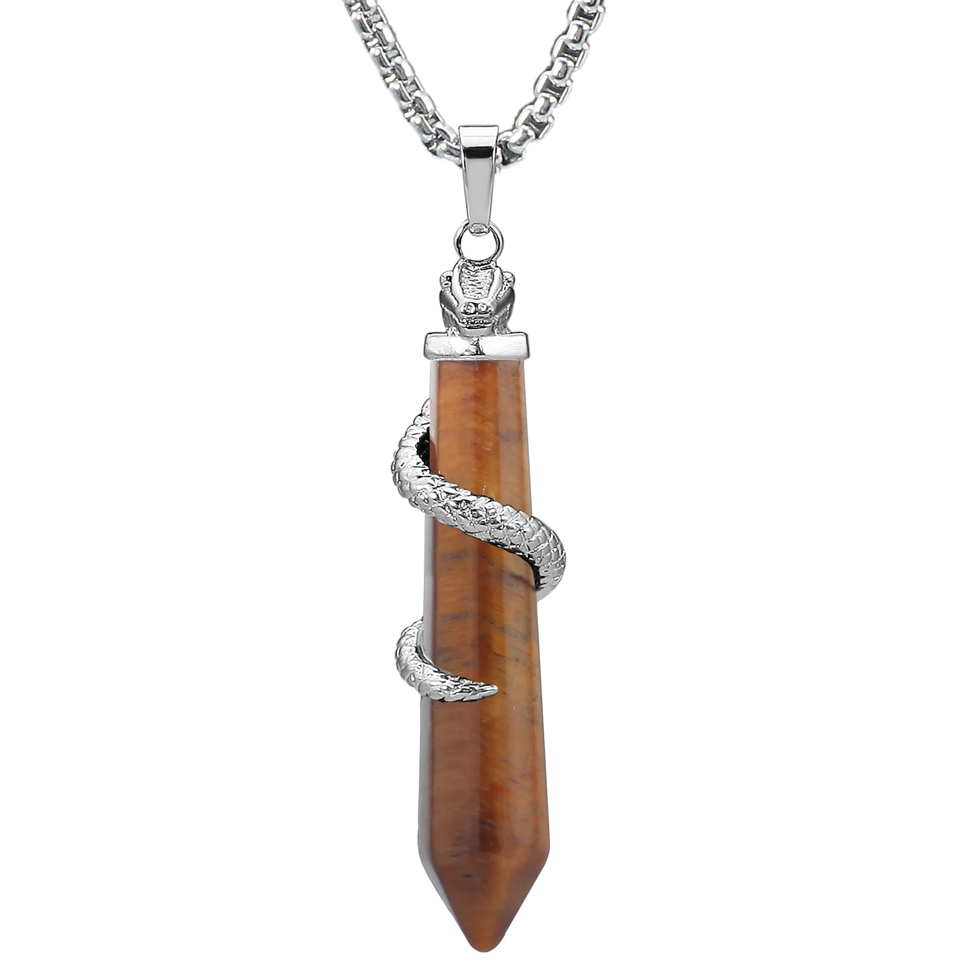 Wrapped Tiger Eye Necklace