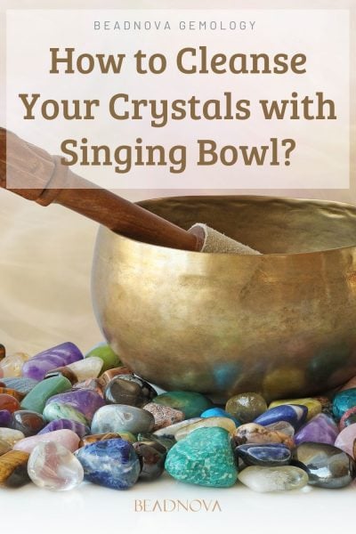 how to cleanse crystals with singing bowl