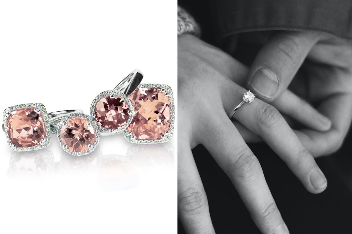 morganite engagement ring vs diamond