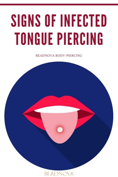 how do you know if your tongue piercing is infected