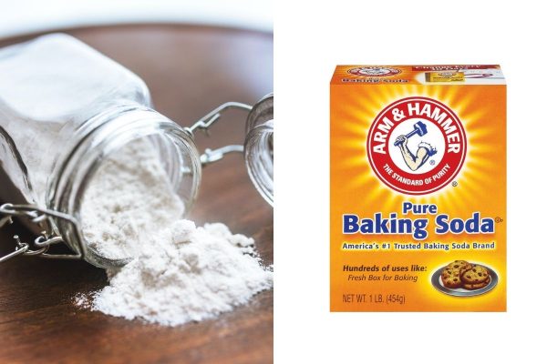 use baking soda to remove rust from garden tools