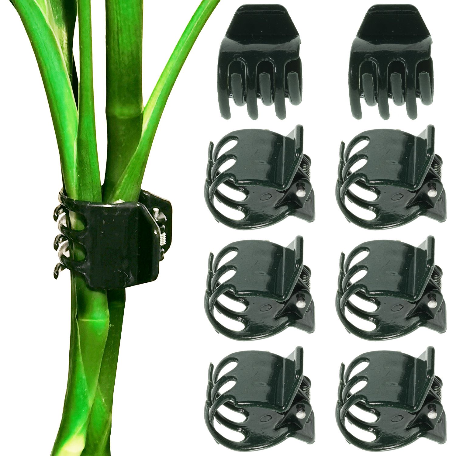 60X Plant Fix Clips Garden Support Clips Orchid Grower Flower Fruit Vine Support 