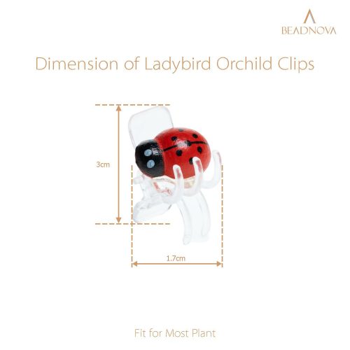 Plant-Clips-Ladybug-Orchid-Clips-Orchid-Support-Clips