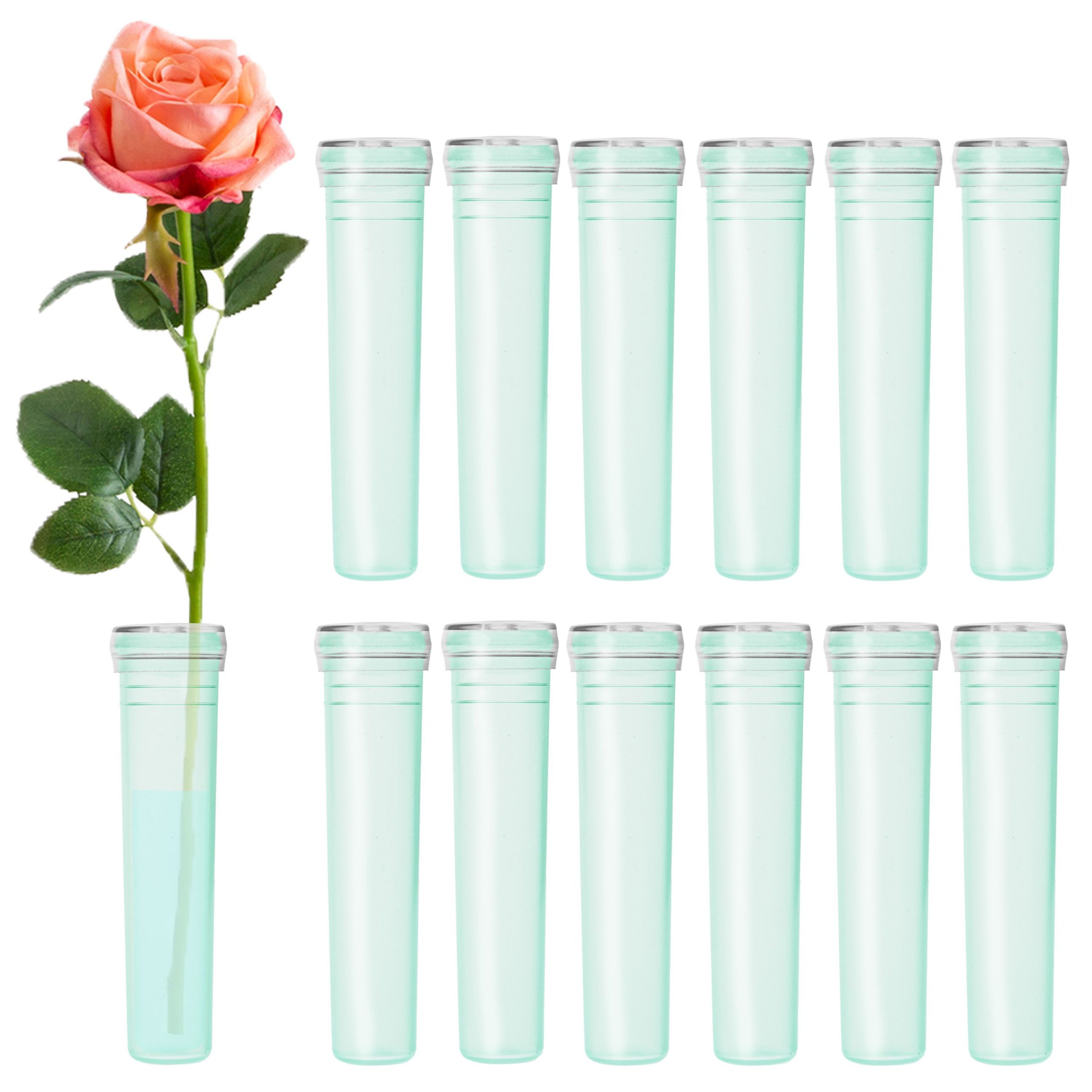 Supplies for Flower Arrangements Floral Water Tubes 12 in, Green, 30 Pack 