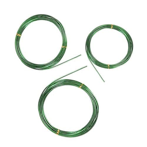 BEADNOVA Bonsai Tree Wire 33 Feet Green Aluminum Wire Bonsai Tree Training Wire for Indoor and Outdoor Bonsai Plant (Green, 1mm, 30m)