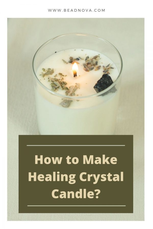 how to make healing crystal candle