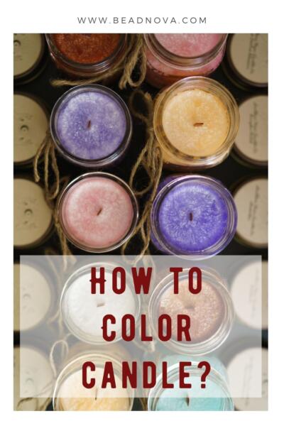 color dye candle