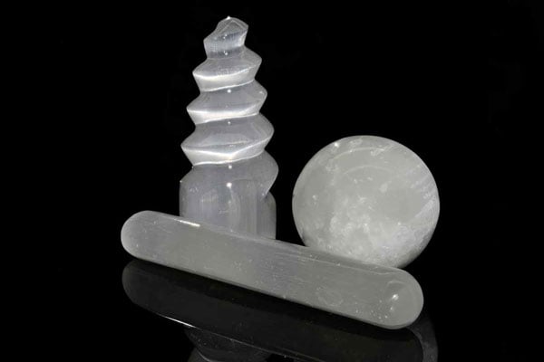 crystals for focus - selenite