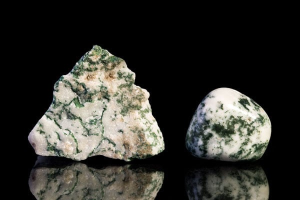 crystals for friendship - moss agate